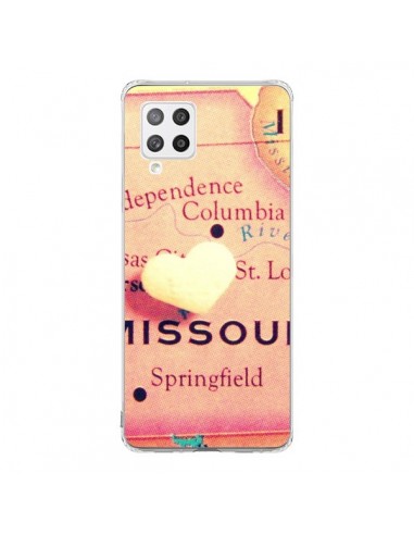 Coque Samsung A42 Carte Map Missouri Coeoeur - R Delean