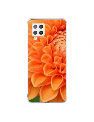 Coque Samsung A42 Fleurs oranges flower - R Delean