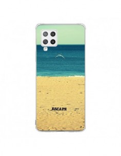 Coque Samsung A42 Escape Mer Plage Ocean Sable Paysage -...