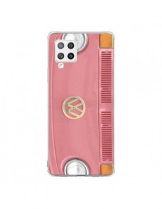 Coque Samsung A42 Groovy Van Hippie VW Rose - R Delean