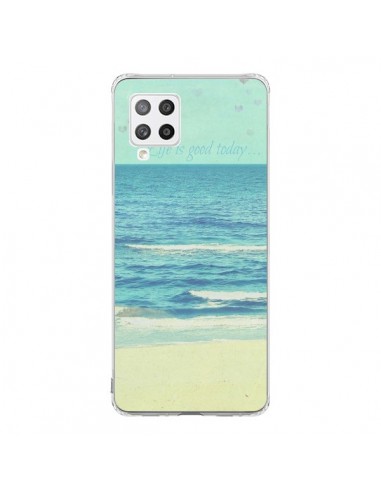 Coque Samsung A42 Life good day Mer Ocean Sable Plage Paysage - R Delean