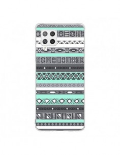 Coque Samsung A42 Azteque Aztec Bleu Pastel - Rex Lambo