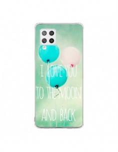 Coque Samsung A42 I love you to the moon and back -...