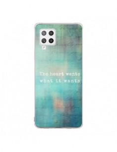 Coque Samsung A42 The heart wants what it wants Coeur -...