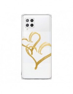 Coque Samsung A42 Deux Coeurs Love Amour Transparente -...
