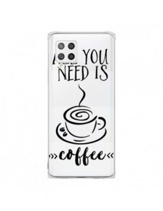 Coque Samsung A42 All you need is coffee Transparente -...