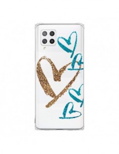 Coque Samsung A42 Coeurs Heart Love Amour Transparente -...