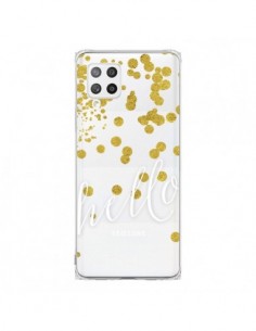 Coque Samsung A42 Hello, Bonjour Transparente - Sylvia Cook
