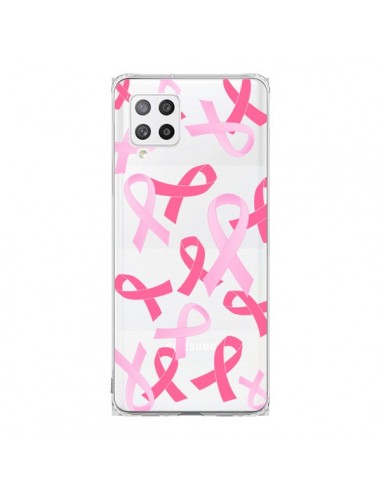 Coque Samsung A42 Pink Ribbons Ruban Rose Transparente - Sylvia Cook