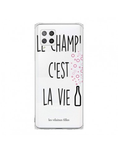 Coque Samsung A42 Le Champ, c'est la Vie Transparente - Les Vilaines Filles