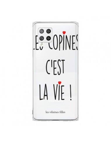 Coque Samsung A42 Les copines, c'est la vie Transparente - Les Vilaines Filles