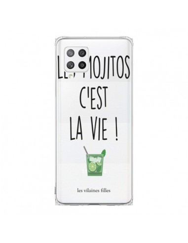 Coque Samsung A42 Les Mojitos, c'est la vie Transparente - Les Vilaines Filles