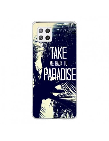Coque Samsung A42 Take me back to paradise USA Palmiers - Tara Yarte