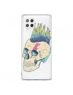 Coque Samsung A42 Tête de Mort Crane Punk Transparente -...