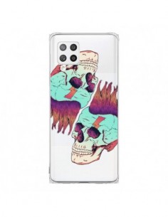 Coque Samsung A42 Tête de Mort Crane Punk Double...