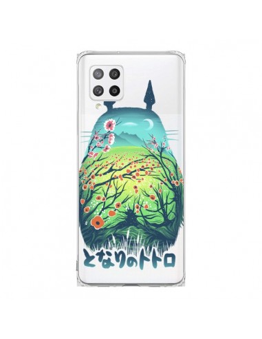 Coque Samsung A42 Totoro Manga Flower Transparente - Victor Vercesi