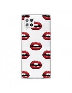 Coque Samsung A42 Lèvres Rouges Lips Transparente - Yohan B.