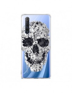 Coque Realme X50 5G Doodle Skull Dessin Tête de Mort...