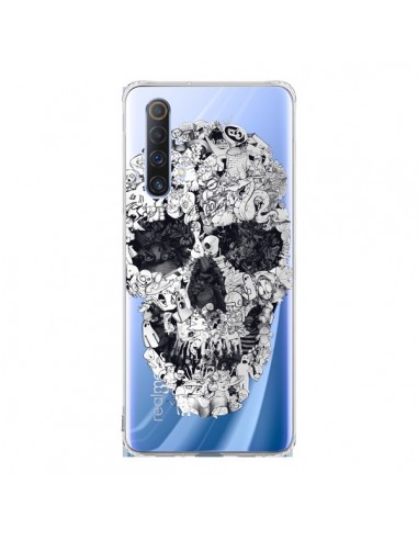 Coque Realme X50 5G Doodle Skull Dessin Tête de Mort Transparente - Ali Gulec