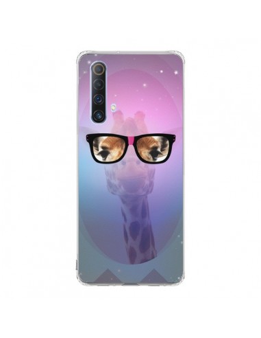 Coque Realme X50 5G Girafe Geek à Lunettes - Aurelie Scour