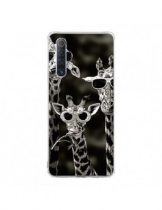 Coque Realme X50 5G Girafe Swag Lunettes Familiy Giraffe...