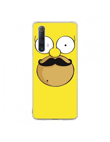 Coque Realme X50 5G Homer Movember Moustache Simpsons - Bertrand Carriere
