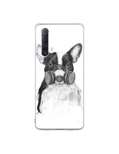 Coque Realme X50 5G Tagueur Bulldog Dog Chien Big City Life - Balazs Solti