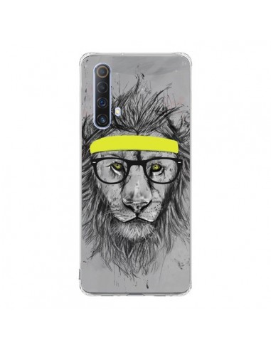 Coque Realme X50 5G Hipster Lion - Balazs Solti