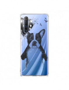 Coque Realme X50 5G Love Bulldog Dog Chien Transparente -...