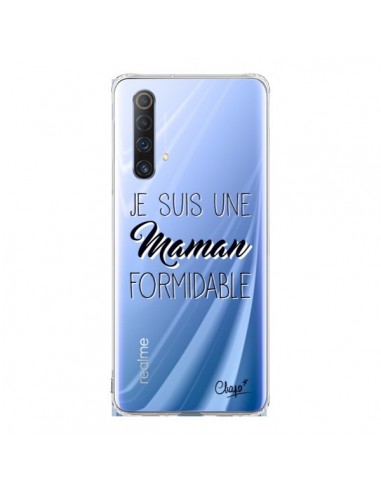 Coque Realme X50 5G Je suis une Maman Formidable Transparente - Chapo