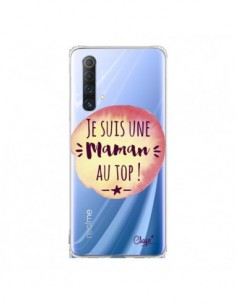 Coque Realme X50 5G Je suis une Maman au Top Orange...