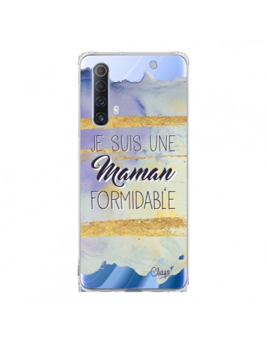 Coque Realme X50 5G Je suis une Maman Formidable Violet Transparente - Chapo