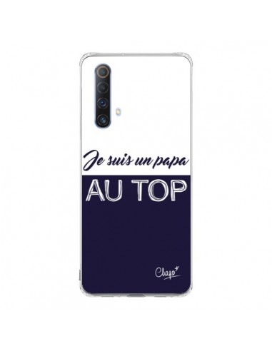 Coque Realme X50 5G Je suis un Papa au Top Bleu Marine - Chapo