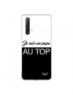 Coque Realme X50 5G Je suis un Papa au Top Noir - Chapo
