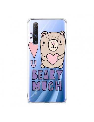 Coque Realme X50 5G I Love You Beary Much Nounours Transparente - Claudia Ramos