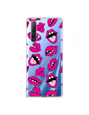 Coque Realme X50 5G Lèvres Lips Bouche Kiss Transparente - Claudia Ramos