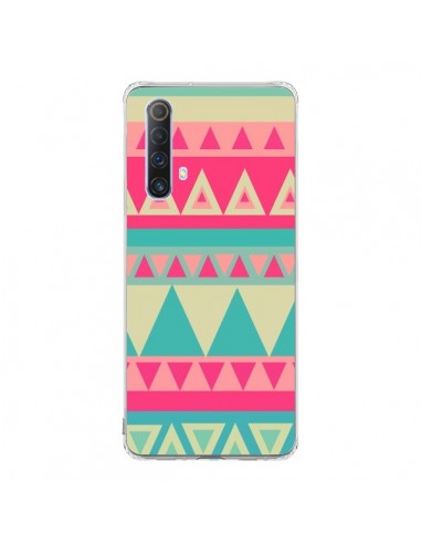 Coque Realme X50 5G Azteque Rose Vert - Eleaxart