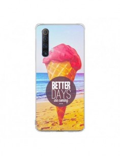 Coque Realme X50 5G Glace Ice Cream _té - Eleaxart