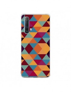 Coque Realme X50 5G Azteque Triangle Orange - Eleaxart