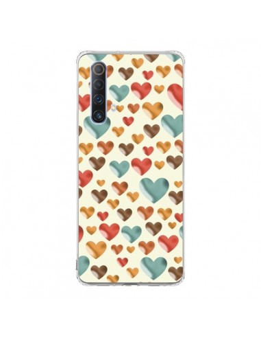 Coque Realme X50 5G Coeurs Color_s - Eleaxart