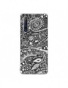 Coque Realme X50 5G Azteque Noir et Blanc - Eleaxart