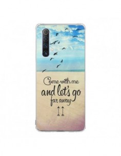 Coque Realme X50 5G Let's Go Far Away Beach Plage - Eleaxart