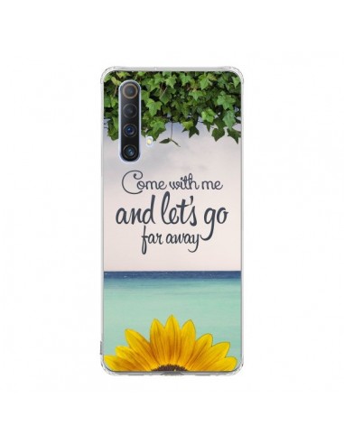 Coque Realme X50 5G Let's Go Far Away Flower Fleur Tournesol - Eleaxart