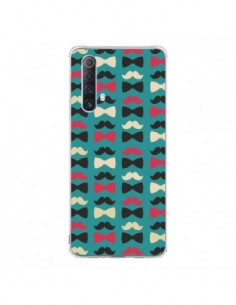Coque Realme X50 5G Hipster Moustache Noeud Papillon -...