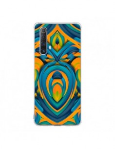 Coque Realme X50 5G Cross Heart Azteque Coeur - Eleaxart