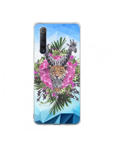 Coque Realme X50 5G Girafes Lion Tigre Jungle - Eleaxart