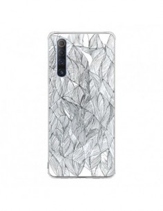Coque Realme X50 5G Courbes Meandre Blanc Noir -  Léa...