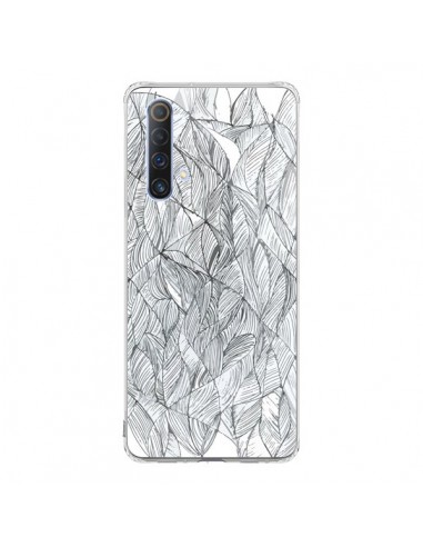 Coque Realme X50 5G Courbes Meandre Blanc Noir -  Léa Clément