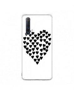 Coque Realme X50 5G Coeur en coeurs noirs - Project M