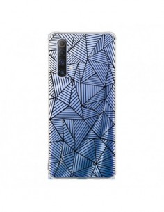 Coque Realme X50 5G Lignes Grilles Triangles Full Grid...